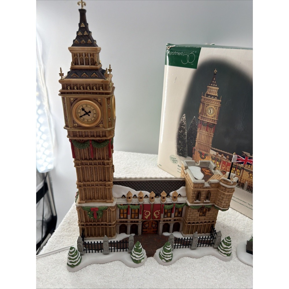 Department 56 Dickens Village Historical Landmark Christmas "Big Ben" #58341 - Picture 4 of 11